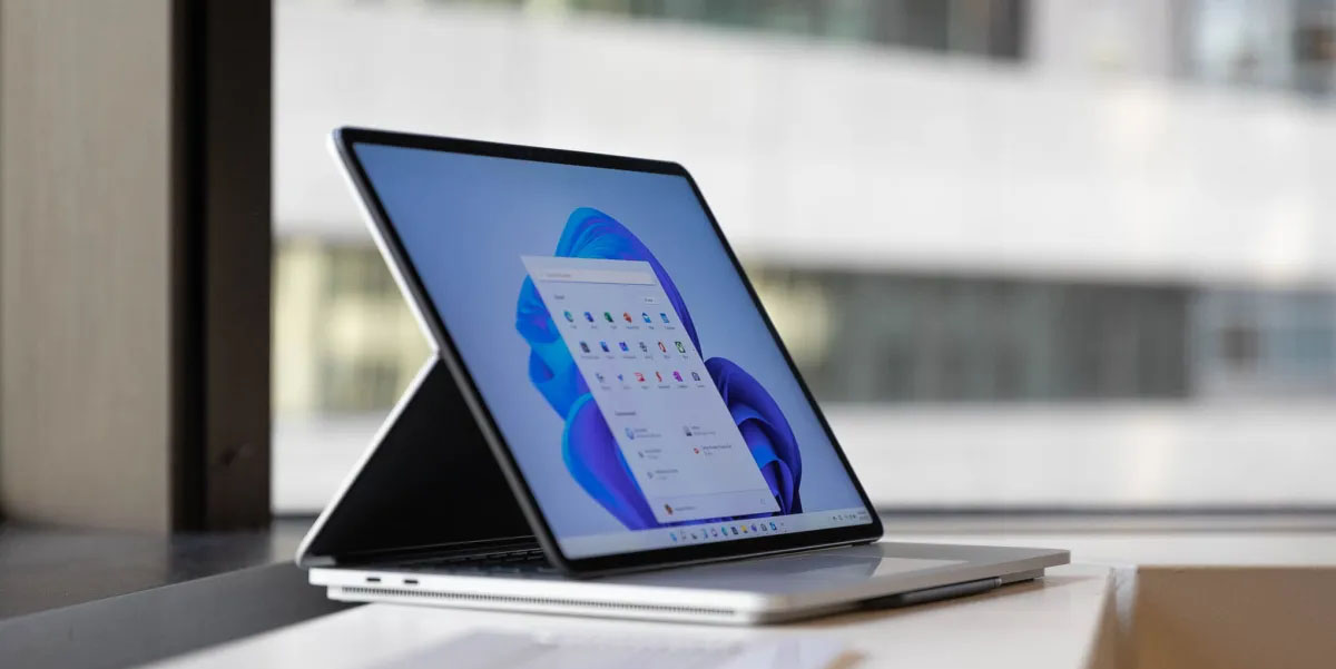 ظاهر کلی مایکروسافت سرفیس لپ تاپ استودیو 1 با پردازنده core i7