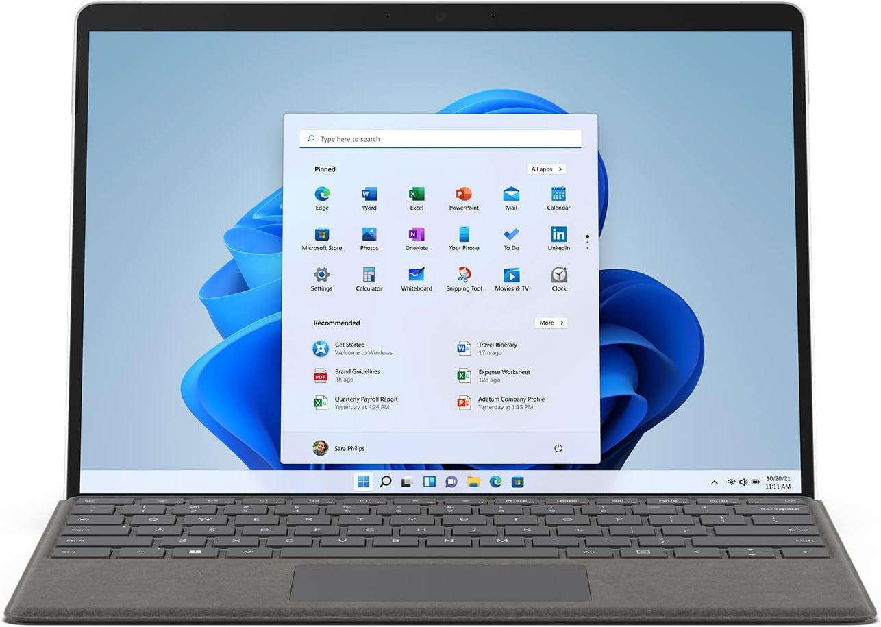نمایشگر تبلت مایکروسافت سرفیس پرو 8 با پردازنده core i5