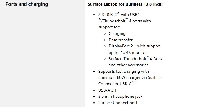 surface laptop7 ultra7 32GB ports