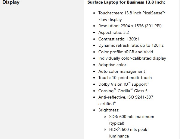 surface laptop7 ultra7 32GB display details