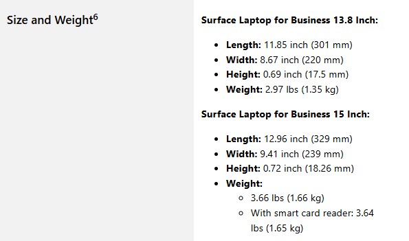 surface laptop7 ultra7 32GB size and weight