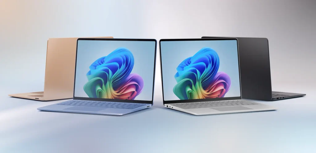 نمایشگر مایکروسافت سرفیس لپ تاپ 7 با پردازنده X Elite